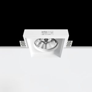 Empotrable Invisible de escayola CARLA 1 Blanco 177.0x177x45 mm