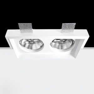 Empotrable Invisible de escayola CARLA 2 Blanco 315.0x175x45 mm