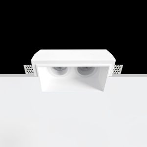 Empotrable Invisible de escayola DICRO 2 Blanco 175.0x103x75 mm