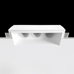 Empotrable Invisible de escayola DICRO 3 Blanco 250.0x103x75 mm