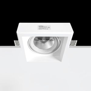 Empotrable Invisible de escayola FIYI Blanco 185.0x185x40 mm