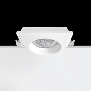 Empotrable Invisible de escayola GLORY Blanco 220.0x220x50 mm