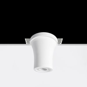 Empotrable Invisible de escayola HIP HOP Blanco 162.0x162x185 mm