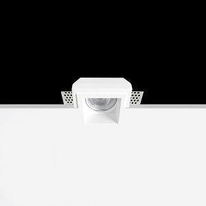 Empotrable Invisible de escayola IRIS 1 Blanco 80.0x80x35 mm