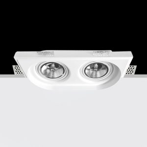 Empotrable Invisible de escayola KU 2 Blanco 405.0x225x52 mm