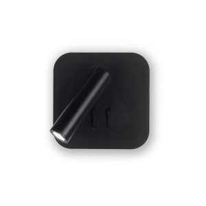 Aplique de Pared de aluminio MB2218-BK Negro 130.0x130x30 mm