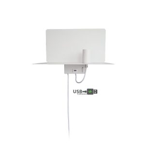 Aplique de Pared de aluminio MB2244-WH Blanco 350.0x195x290 mm