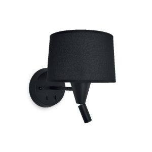 Aplique de Pared de aluminio MB2252-BK Negro 220.0x310x270 mm