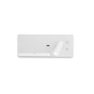 Aplique de Pared de aluminio MB2510-DER Blanco 300.0x110x120 mm