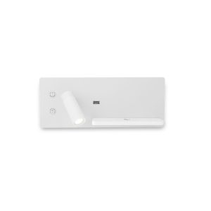 Aplique de Pared de aluminio MB2510-IZQ Blanco 300.0x110x120 mm