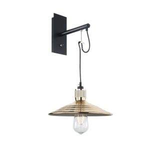 Aplique de Pared MB6235A-GD Dorado, Negro 260.0x300x550 mm