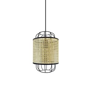 Lámpara de techo MD1092-BK Natural, Negro 220.0x350x1500 mm
