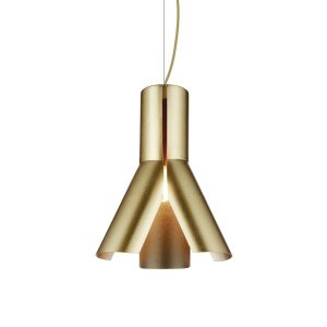 Lámpara de techo de acero MD2318-GO Dorado 390.0x208x1500 mm