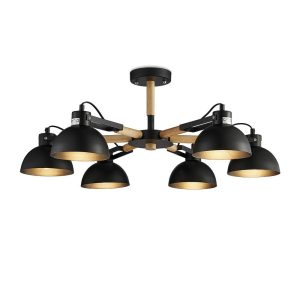 Lámpara de techo MD2345-6B Negro 300.0x760x300 mm