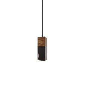 Lámpara de techo de aluminio MD2412-BK Negro 70.0x70x190 mm