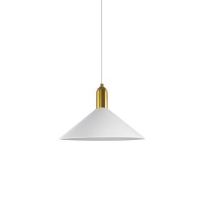 Lámpara de techo de aluminio MD4640-WH Blanco, Dorado 350.0x250x1500 mm