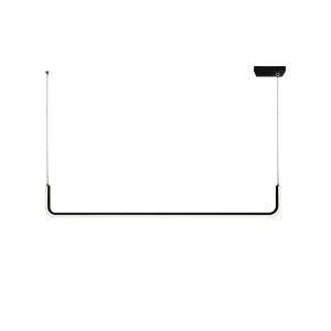 Lámpara de techo de aluminio MD5504-BK Negro 900.0x40x115 mm