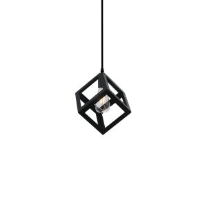 Lámpara de techo de aluminio MD8043-BK Negro 160.0x160x1400 mm