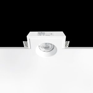 Empotrable Invisible de escayola MIRNA Blanco 114.0x114x30 mm