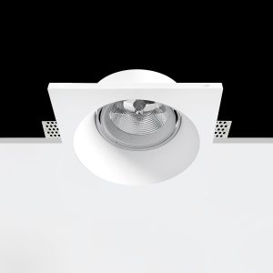 Empotrable Invisible de escayola NASAU Blanco 215.0x215x90 mm