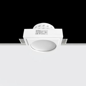 Empotrable Invisible de escayola POP Blanco 125.0x125x90 mm