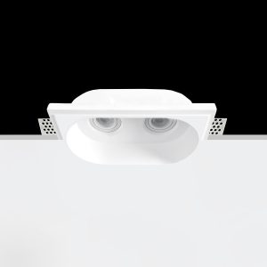 Empotrable Invisible de escayola ROCK 1 Blanco 290.0x170x75 mm