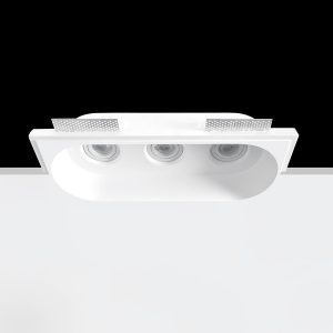 Empotrable Invisible de escayola ROCK 2 Blanco 406.0x170x75 mm