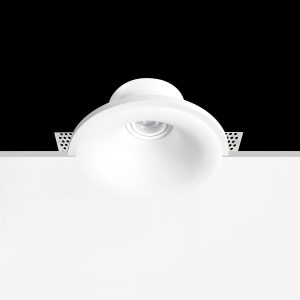 Empotrable Invisible de escayola RONDO Blanco 202.0x202x95 mm