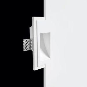 Aplique Pared Invisible de escayola ROSA Blanco 165.0x80x53 mm