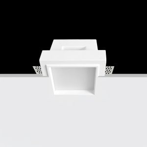 Empotrable Invisible de escayola SIRIUS Blanco 128.0x128x90 mm