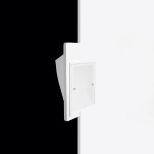 Aplique Pared Invisible de escayola TWIST Blanco 195.0x126x70 mm