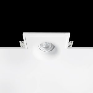 Empotrable Invisible de escayola ZINNIA Blanco 120.0x120x45 mm