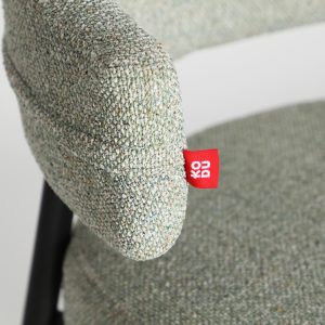 Taburete Merano Tonos En Verde Poliéster 56x54x99cm