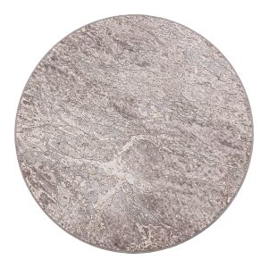 Alfombra Ginale de estilo contemporáneo, fabricado en viscosa en color tonos en marrón.