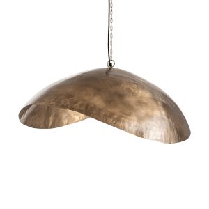 Lámpara de colgar Blake de estilo art deco, fabricado en hierro en color oro.