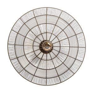Aplique Michel de estilo art deco, fabricado en hierro en color bronce.