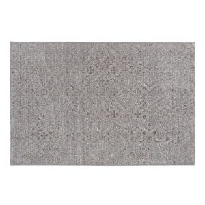 Alfombra Misha de estilo contemporáneo, fabricado en poliéster en color gris.