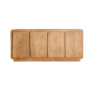 Aparador Havre de estilo nórdico, fabricado en madera de mango en color marrón.