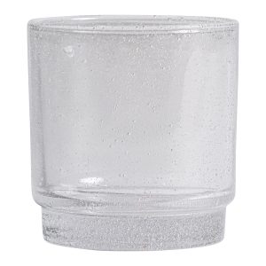 Vaso j 6 Mesey de estilo contemporáneo, fabricado en cerámica en color transparente.