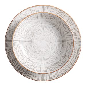 Vajilla j 18 Thulay de estilo contemporáneo, fabricado en porcelana en color gris.