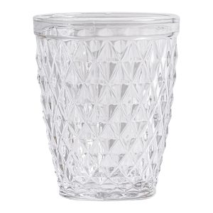 Vaso j 6 Dasley de estilo contemporáneo, fabricado en cristal en color transparente.