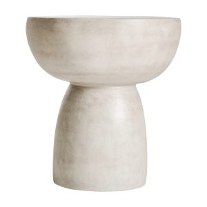 Mesa de centro Naima de estilo contemporáneo, fabricado en gres en color gris.