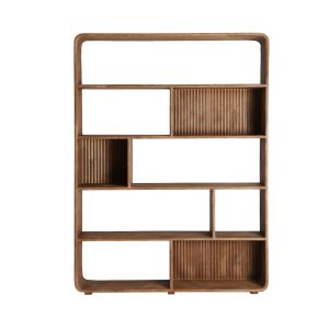 Estanteria Diusse de estilo contemporáneo, fabricado en madera de mango en color marrón.