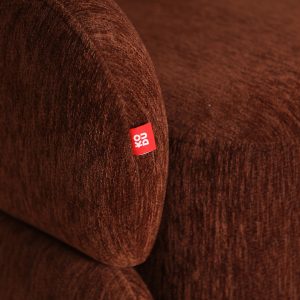 Sillón Rahier Marrón Poliéster 77x75x73cm