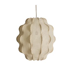 Lámpara de colgar Evreux de estilo boho, fabricado en yute en color beige, combinado con hierro en color beige.