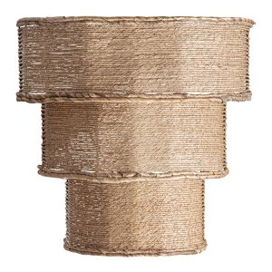 Aplique Zernez de estilo boho, fabricado en cuerda en color beige.