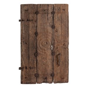 Panel decorativo Bleigberg de estilo rústico, fabricado en madera de teka en color marrón.